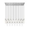 Z-Lite Beau Linear Chandelier, 23-Light, 18 In.W x 54 In.L x 12.75 In.H, Brushed Nickel/Clear 740P-23L-BN - alternate 1